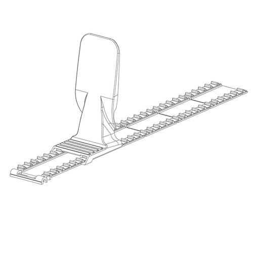 Retenedor más escalera 530 mm silueta