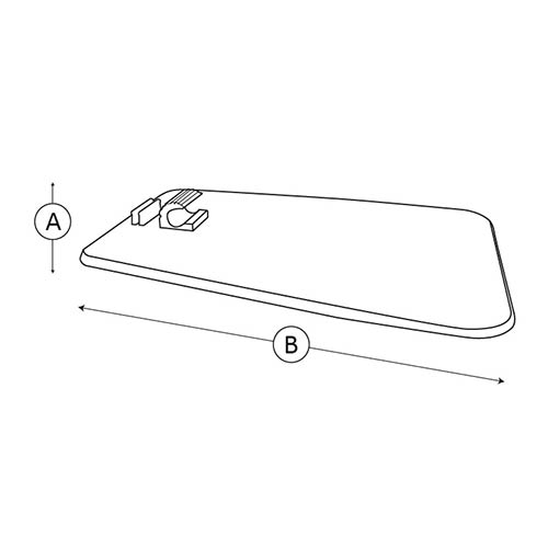 Base plana policarbonato esquema