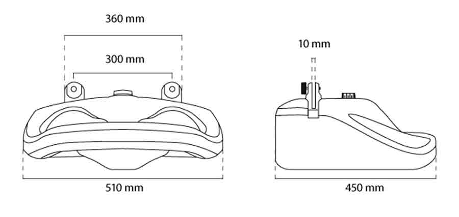 Base rellenable para gráficas medidas