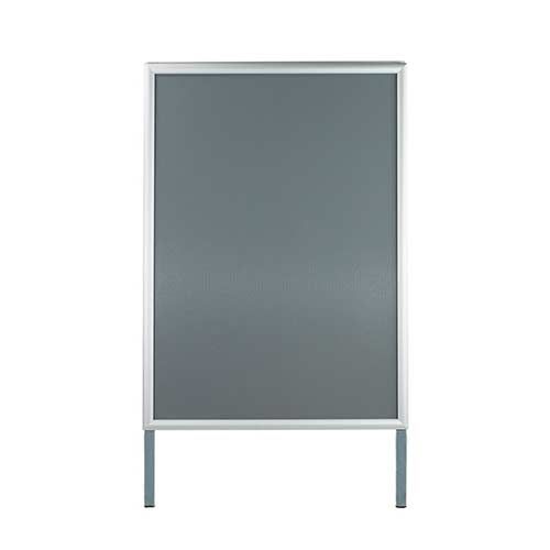 Caballete de aluminio doble cara frontal