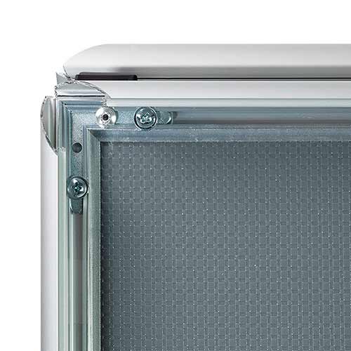 Caballete de aluminio doble cara cambio gráfica