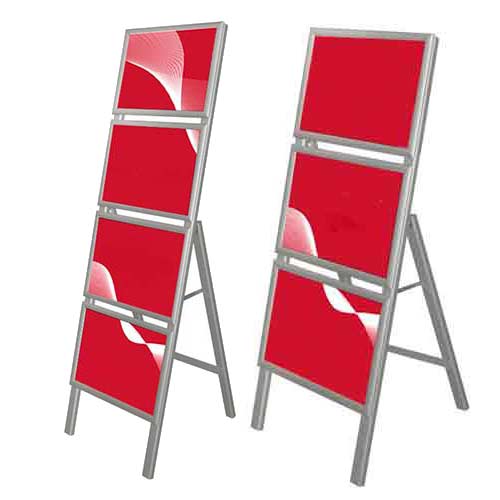 Caballete publicitario de aluminio