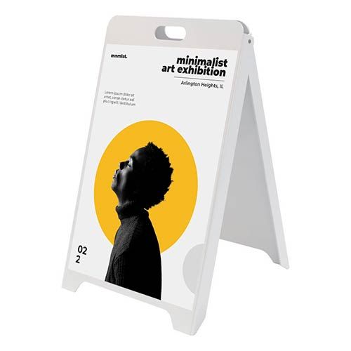 Caballete publicitario económico