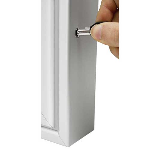 Tablón de anuncios grande cerradura