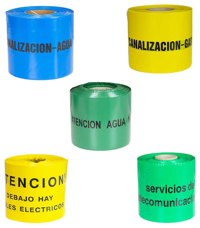 Cintas de balizamiento gas, agua, electricidad