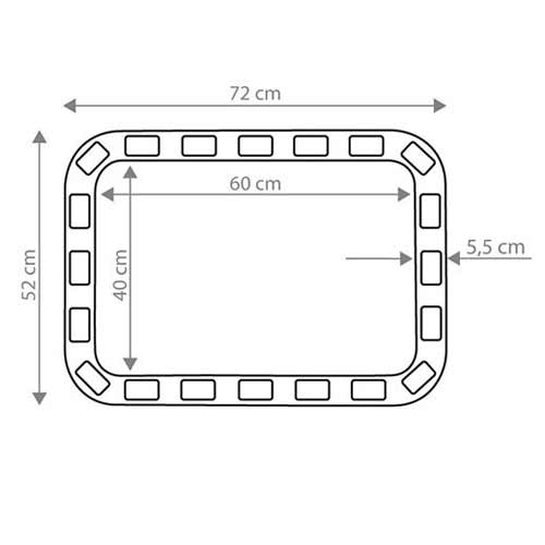 Espejo reflectante para interiores medidas