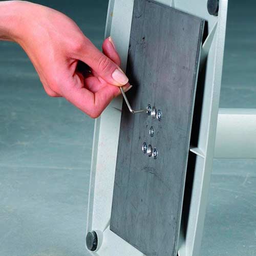 Porta menú ajustable montaje