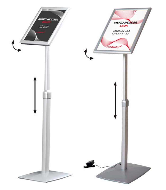 Porta menú ajustable