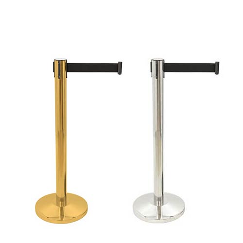 Postes separadores con cinta extensible
