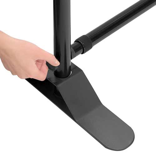 Soporte de lona publicitaria extensible ajuste pie