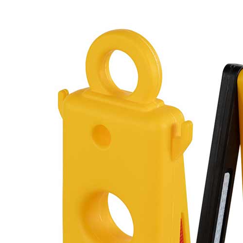 Valla extensible rellenable detalle superior