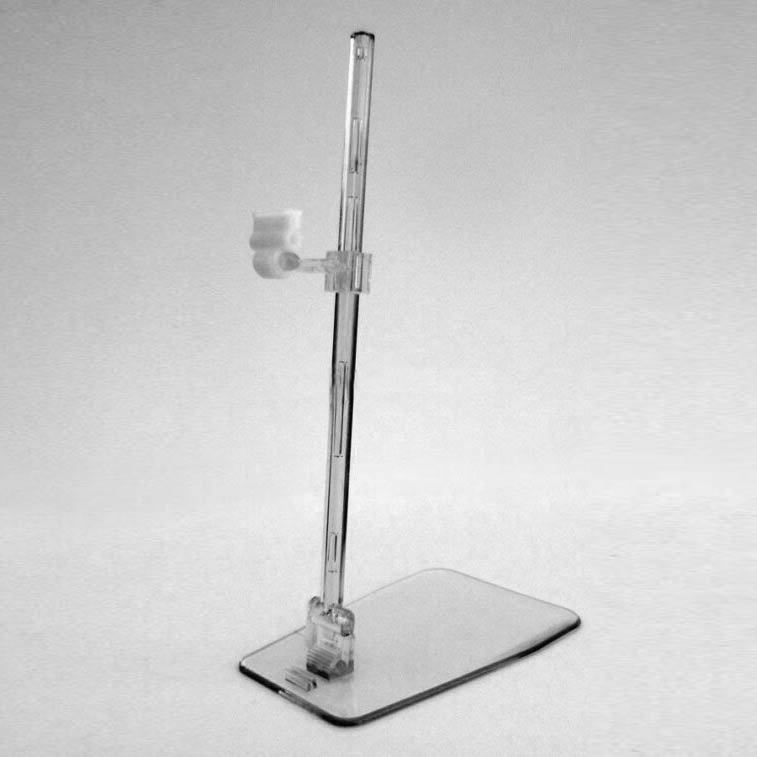 Portaprecios transparente peana con clip regulable