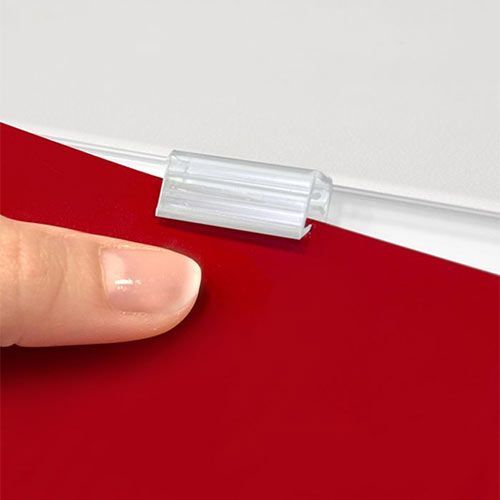 Gripper frontal adhesivo para perfil colocación