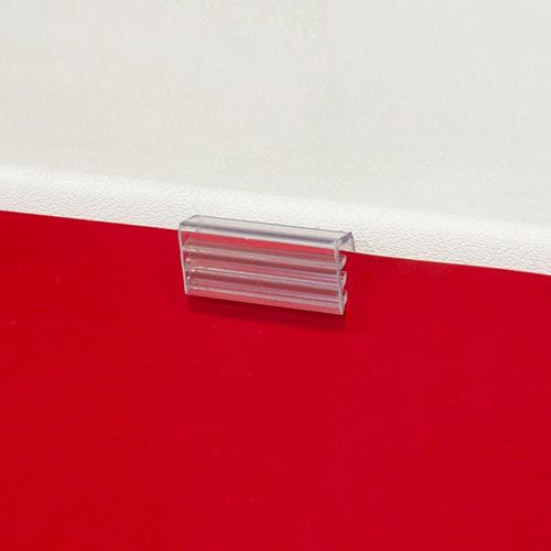 Gripper frontal adhesivo para perfil ejemplo