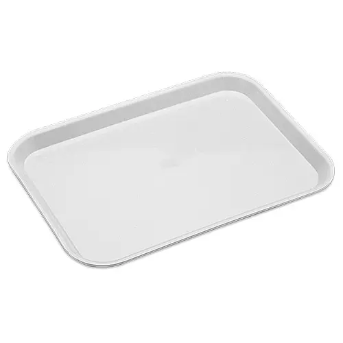 Bandeja de presentaci&oacute;n blanca fabricada en polipropileno para hosteler&iacute;a