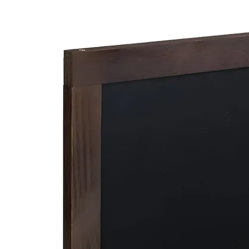 Acabado de alta calidad en el marco de madera de la pizarra impermeable de exterior.