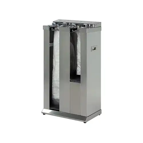 Dispensadores de bolsas para paraguas fabricados en metal para accesos y entradas de comercios
